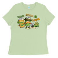 Matcha deink drank drunk st. patrick's day Ladies Tee - MaliasSmallBusiness