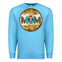 Ocean Blue american football round earrings Premium Sweatshirt - BundleAndBundleShop
