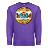 Purple american football round earrings Premium Sweatshirt - BundleAndBundleShop