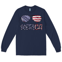 Navy Merica Long Sleeve Tee - Bettercallsaul