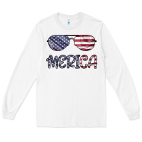 White Merica Long Sleeve Tee - Bettercallsaul