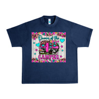 Navy queen of the camper Urban Heavy Tee - JahusDesignShop