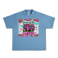 Pebble Blue queen of the camper Urban Heavy Tee - JahusDesignShop
