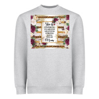 Heather Grey mother's day she is inspiring fearless selfless strong love wilse mom  Heavyweight Sweatshirt - TumblerDesignByShophia