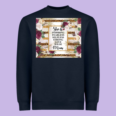Mother's Day She Is Inspiring Fearless Selfless Strong Love Wilse Mom  Heavyweight Sweatshirt Designed By Tumblerdesignbyshophia