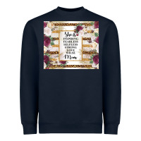 Navy mother's day she is inspiring fearless selfless strong love wilse mom  Heavyweight Sweatshirt - TumblerDesignByShophia