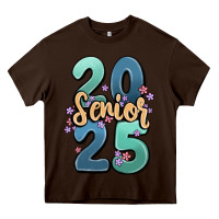 Chocolate Brown senior 2025 Heavy Core Tee - MaliasSmallBusiness