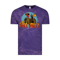 Cloud Purple Fall Vibes Turkey Vintage Tee - LillyAllenDesigns