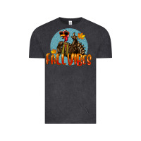 Vintage Black Fall Vibes Turkey Vintage Tee - LillyAllenDesigns