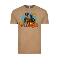Vintage Coffee Fall Vibes Turkey Vintage Tee - LillyAllenDesigns