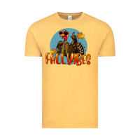 Vintage Mustard Fall Vibes Turkey Vintage Tee - LillyAllenDesigns