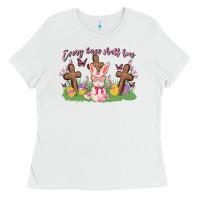 White every knee shall bow Ladies Tee - MaliasSmallBusiness