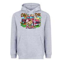 Heather Grey on the hunt truck Heavyweight Hoodie - FaDigitalArtStudio