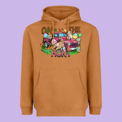 On The Hunt Truck Heavyweight Hoodie Designed By Fadigitalartstudio