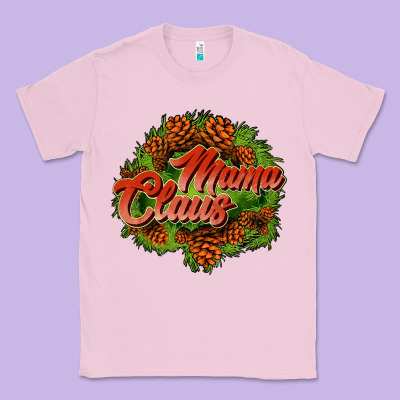 Mama Claus Cone Classic Tee Designed By Jahusdesignshop