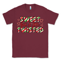 Burgundy sweet but a little twisted Classic Tee - LillyAllenDesigns