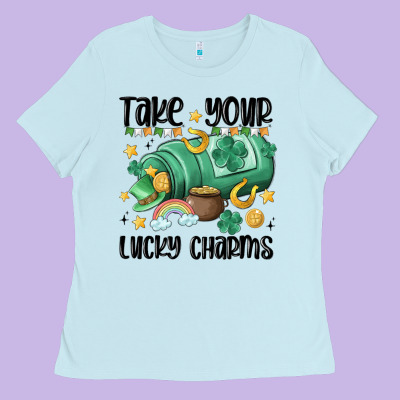 Take Your Lucky Charms Ladies Tee Designed By Maliassmallbusiness