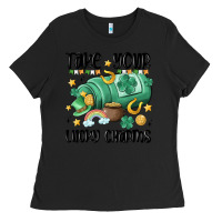 Black take your lucky charms Ladies Tee - MaliasSmallBusiness
