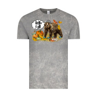 Cloud Rock Hello Fall Brown Bear Vintage Tee - LillyAllenDesigns