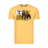 Vintage Mustard Hello Fall Brown Bear Vintage Tee - LillyAllenDesigns