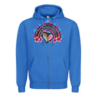 True Royal valentine's day rainbow heart olivia Zipper Hoodie - OliviaCreatesArt