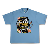 Pebble Blue black woman silhouette Urban Heavy Tee - Artiststas