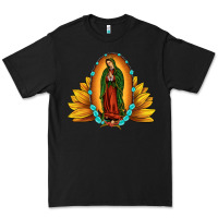 Black sunflower our lady of guadalupe Premium Tee - JahusDesignShop