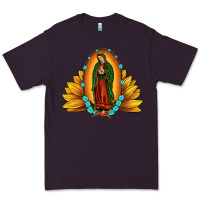 Plum sunflower our lady of guadalupe Premium Tee - JahusDesignShop