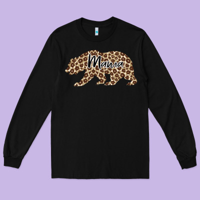 Mama Leopard Long Sleeve Tee Designed By Bettercallsaul