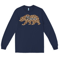 Navy Mama Leopard Long Sleeve Tee - Bettercallsaul