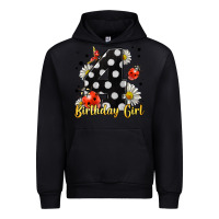 Black ladybug birthday girl age 4 Urban Hoodie - LillyAllenDesigns