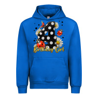 Cobalt ladybug birthday girl age 4 Urban Hoodie - LillyAllenDesigns
