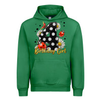 Emerald ladybug birthday girl age 4 Urban Hoodie - LillyAllenDesigns