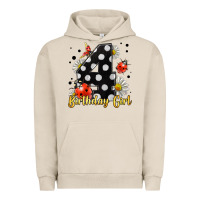 Pigment French Oak ladybug birthday girl age 4 Urban Hoodie - LillyAllenDesigns