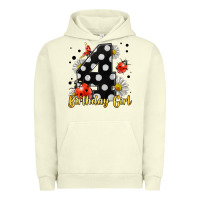 Pigment Pistachio ladybug birthday girl age 4 Urban Hoodie - LillyAllenDesigns
