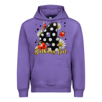 Tulip ladybug birthday girl age 4 Urban Hoodie - LillyAllenDesigns