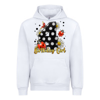 White ladybug birthday girl age 4 Urban Hoodie - LillyAllenDesigns