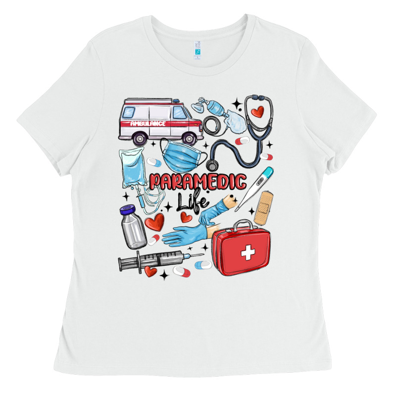Can't Talk Right Now Doing Paramedic Stuff Ladies Tee by MaliasSmallBusiness | Teevron