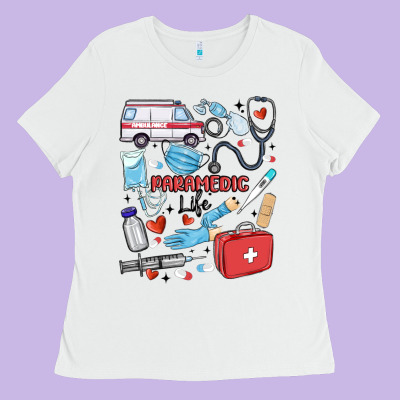 Can't Talk Right Now Doing Paramedic Stuff Ladies Tee Designed By Maliassmallbusiness