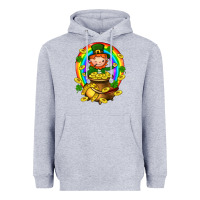Heather Grey Dwarf Cauldron St. Patricks Heavyweight Hoodie - BundleAndBundleShop