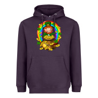 Plum Dwarf Cauldron St. Patricks Heavyweight Hoodie - BundleAndBundleShop