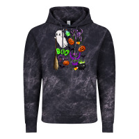 Cloud Black cute ghost Vintage Hoodie - LillyAllenDesigns