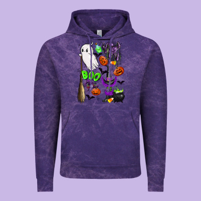 Cute Ghost Vintage Hoodie Designed By Lillyallendesigns