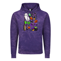 Cloud Purple cute ghost Vintage Hoodie - LillyAllenDesigns