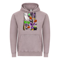 Vintage Zinc cute ghost Vintage Hoodie - LillyAllenDesigns