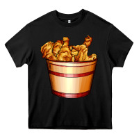 Black nugget and nuggets basket Heavy Core Tee - AdoDesignShop
