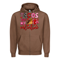 Chestnut tacos are my valentine Zipper Hoodie - OliviaCreatesArt