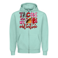 Seafoam tacos are my valentine Zipper Hoodie - OliviaCreatesArt