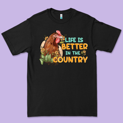 Life Is Better In The Country Premium Tee Designed By Maliassmallbusiness