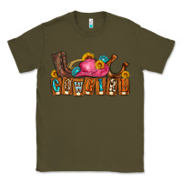 Army Green cowgirl Classic Tee - LillyAllenDesigns